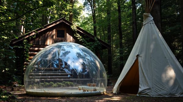 Top 5 séjours originaux : cabanes, bulles et tipis